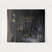 Moody Gothic Dark Arched Alter mit Ravens XLarge Wandteppich (Vorderseite (Horizontal))