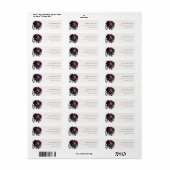 Moody Gothic Dark Lila Black Peony Address (Vorne)