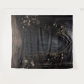 Moody Gothic Dark Veiled Arch & Blume XLarge Wandteppich (Vorderseite (Horizontal))