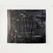 Moody Gothic Dark Wedding Arch & Candles XLarge Wandteppich (Vorderseite (Horizontal))