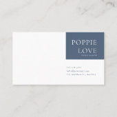 Moody Gothic Floral Full Moon Ethereal Landscape Visitenkarte (Rückseite)