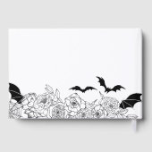 Moody Gothic Floral Wedding Gästebuch (Rückseite)