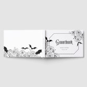 Moody Gothic Floral Wedding Gästebuch (Voll)