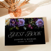 Moody Gothic Floral Wedding Gästebuch