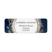 Moody Gothic Floral Wreath, Marine (Vorne)