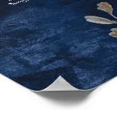 Moody Gothic Floral Wreath Poster (Ecke)