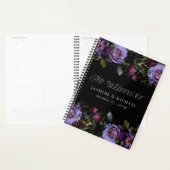 Moody Gothic Lila Floral Wedding Planer (Anzeige)