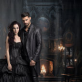 Moody Gothic Mansion Fireplace XLarge Wandteppich