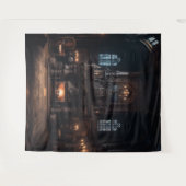 Moody Gothic Mansion Marble Fireplace XLarge Wandteppich (Vorderseite (Horizontal))