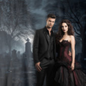 Moody Gothic Monument Friedhof XLarge Wandteppich