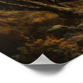 Moody Gothic Moon Art Print Poster (Ecke)