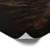 Moody Gothic Moon Art Print Poster (Ecke)