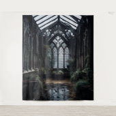 Moody Gothic Mysterious Conservatory Room XLarge Wandteppich (Vorderseite)