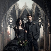 Moody Gothic Room XLarge Wandteppich