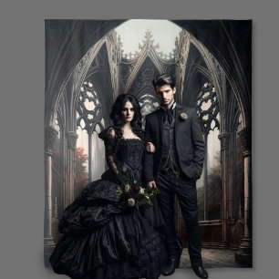 Moody Gothic Room XLarge Wandteppich