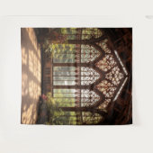Moody Gothic Sunlit Conservatory Room XLarge Wandteppich (Vorderseite (Horizontal))