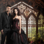 Moody Gothic Sunlit Conservatory Room XLarge Wandteppich