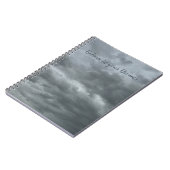 Moody Gray Clouds Foto Spiral Notebook Notizblock (Linke Seite)