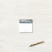 Moody Gray Clouds Square Post-it Klebezettel (Auf Schreibtisch)