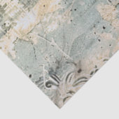 Moody Gray Embossed Demask Textured Effect Seidenpapier (Ausschnitt)