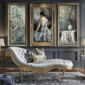 Moody Gray Embossed Demask Textured Effect Seidenpapier