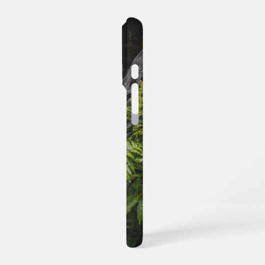 Moody green nature theme with ferns iPhone hülle (Linke Seite)