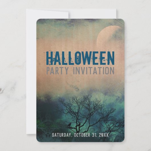 Moody Halloween-Einladung Einladung (Vorderseite)