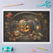 Moody Halloween Pumpkins Tissue Paper Seidenpapier (Basteln)