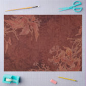Moody Herbstlaubs Dark Terracotta Red Burgundy Art Seidenpapier (Basteln)