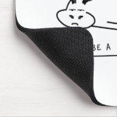 Moody hippo mit Puppe Mousepad (Ecke)