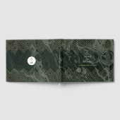 Moody Hues Emerald Green Marble Custom Gästebuch (Voll)