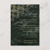 Moody Hues Emerald Green Marble Enclosure Card Begleitkarte (Vorderseite)