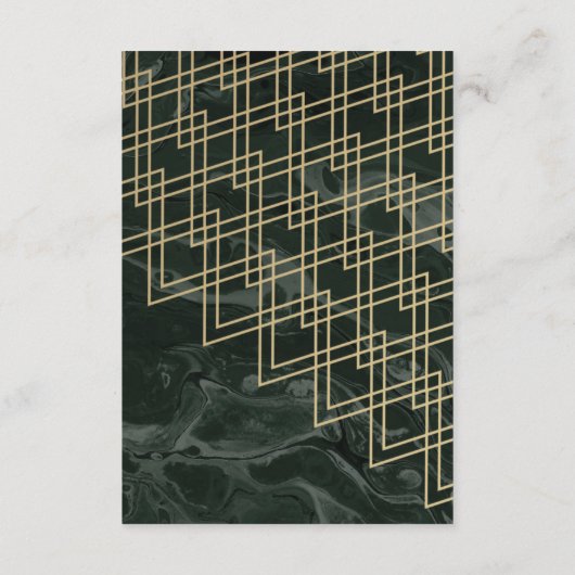 Moody Hues Emerald Green Marble Enclosure Card Begleitkarte (Rückseite)