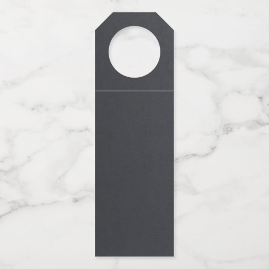 Moody Ink Charcoal Gold Abstrakt ID988 Flaschenanhänger (Rückseite)