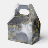 Moody Ink Charcoal Gold Abstrakt ID988 Geschenkschachtel (Rückseite)