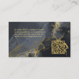 Moody Ink Charcoal Gold Abstrakte Website-ID988 Begleitkarte