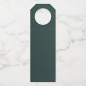 Moody Ink Emerald Gold Abstrakt ID988 Flaschenanhänger (Rückseite)