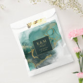 Moody Ink Emerald Gold Abstrakt ID988 Geschenktütchen (Versiegelt)