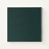 Moody Ink Emerald Gold Abstrakt ID988 Notizblock (Rückseite)