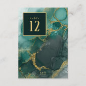 Moody Ink Emerald Gold Tischnummer ID988 (Rückseite)