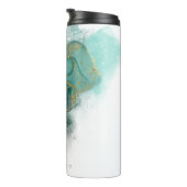 Moody Ink EmeraldGold Wedding Party ID988 Thermosbecher (Nach rechts gedreht)