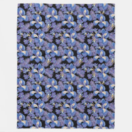 Moody Iris Fleecedecke