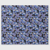 Moody Iris Geschenkpapier (Flach)