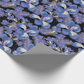 Moody Iris Geschenkpapier (Ecke)