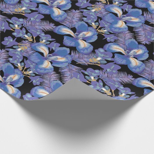 Moody Iris Geschenkpapier (Ecke)