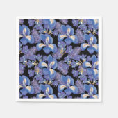 Moody Iris Serviette (Vorderseite)