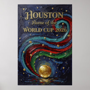Moody Jewel Kunst Druck Houston Weltmeisterschaft Poster