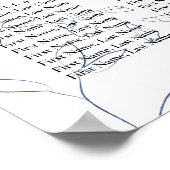 Moody Jewel Tone Hochzeitstabelle Poster (Ecke)