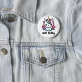 Moody Kawaii Unicorn Benutzerdefinierter Text Button (Beispiel)