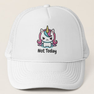 Moody Kawaii Unicorn Benutzerdefinierter Text Truckerkappe